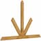 Ekena Millwork Saratoga Rough Sawn Timber Gable Bracket, Western Red Cedar, 72"W x 48"H x 2"D x 4"F, 16/12 Pitch GBW072X48X0204SAR00RWR - alternate 5